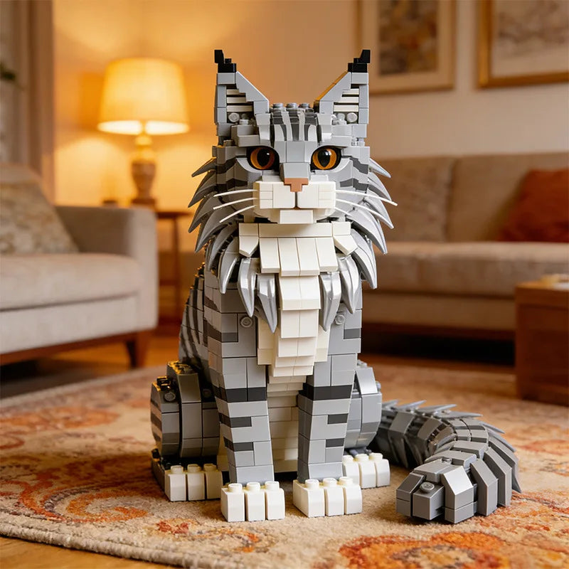 Mon Bubu Kawaii – Chat Maine Coon – Kit de Construction ABS