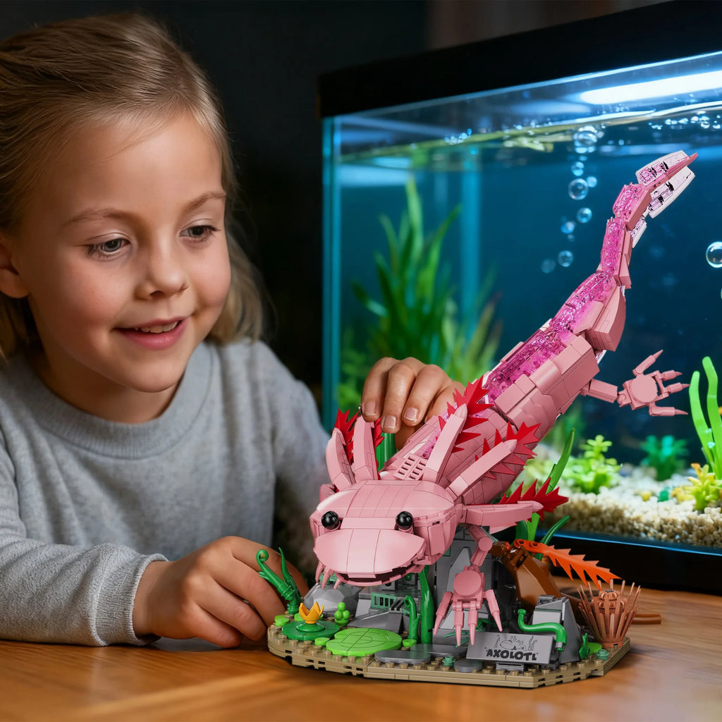 Mon Bubu Kawaii – Axolotl – Set de Blocs de Construction 998 pièces
