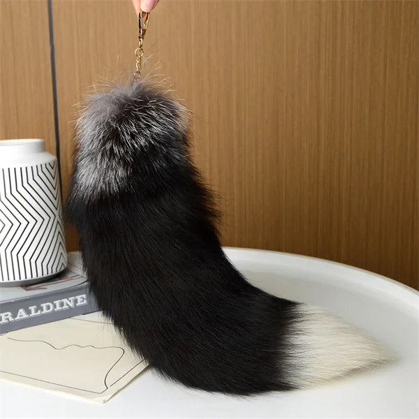 Huge Fluffy Faux Fur Fox Tail Keychain Bag Charms Therian Tail Fox Tail Keychain Fur… – Couleur 4 – vue 29 | BubuKawaii