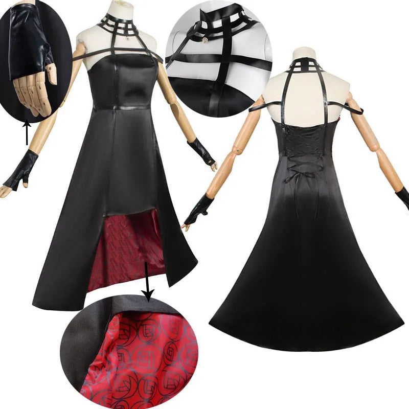 Costume Cosplay Yor Forger – Spy x Family – Robe Noire – vue 8 | BubuKawaii