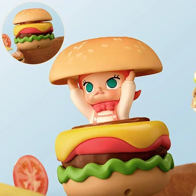 Figurine PVC – Molly Carb-Lover Series – 8 cm – Burger coucou | BubuKawaii