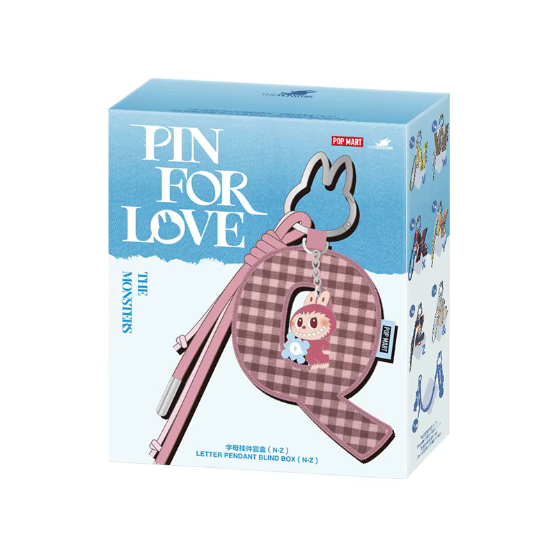 Pop Mart Pin for Love The Monsters Lettres — Blind Box