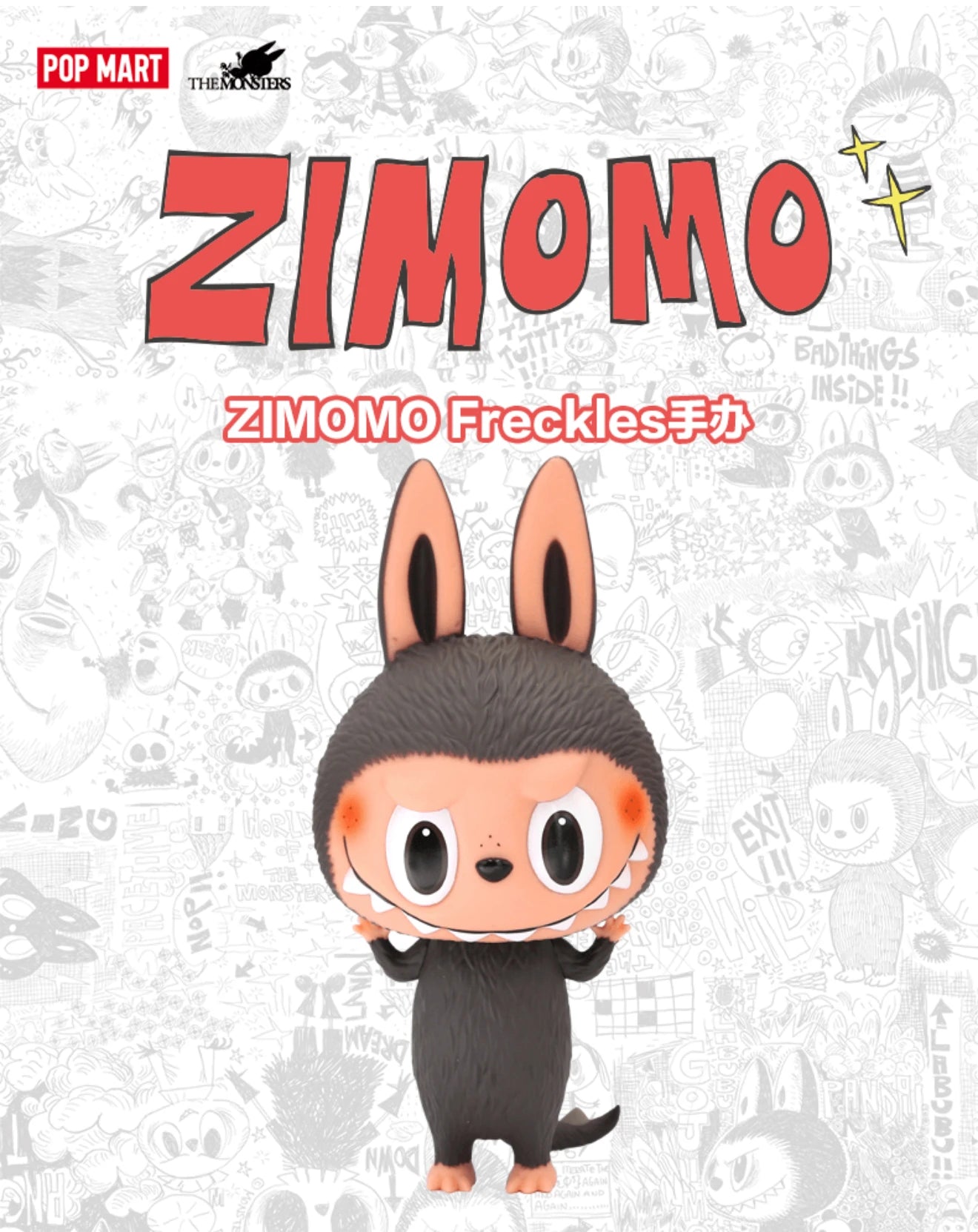 Pop Mart – Labubu The Monsters 10th Anniversary – Blind Box – ZIMOMO Taches de rousseur 19cm | BubuKawaii