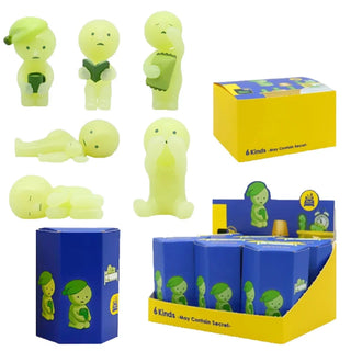 Neue Serie grüner Leuchtfiguren, Mystery-Box, Actionfiguren, Schreibtischdekoration, Überraschungsspielzeug