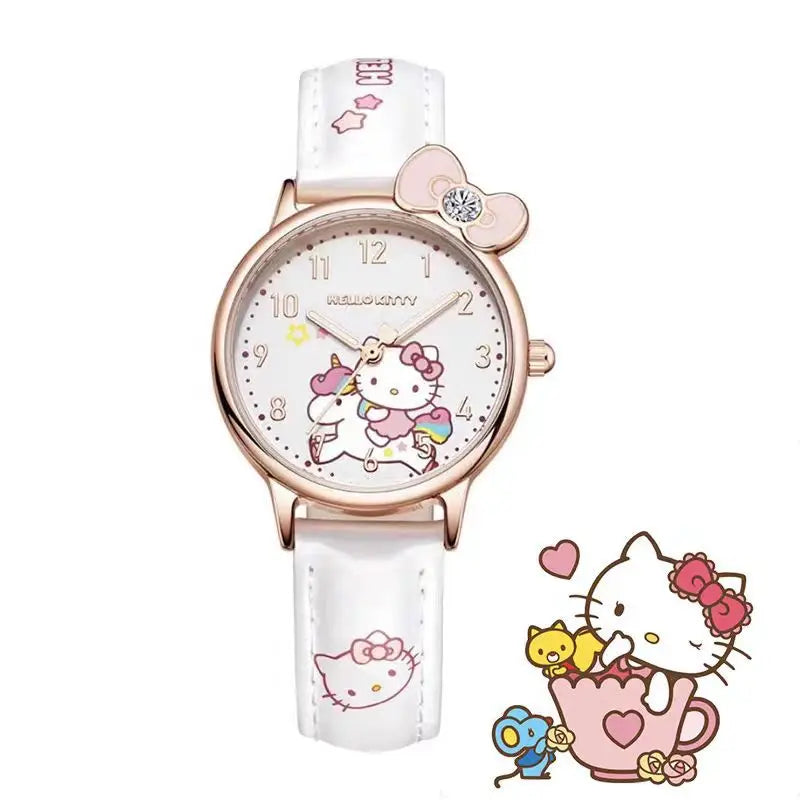 Kawaii Quartz Watch – Hello Kitty, Kuromi & Cinnamoroll