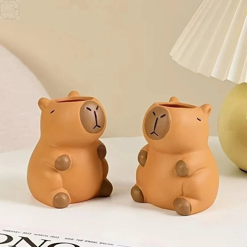 Kawaii Capybara Pen Holder – Desk Organizer