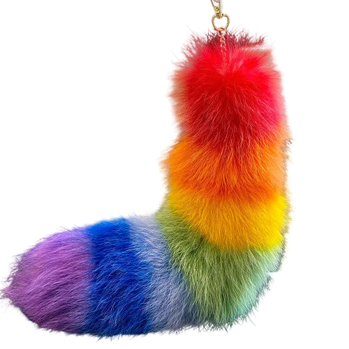 Huge Fluffy Faux Fur Fox Tail Keychain Bag Charms Therian Tail Fox Tail Keychain Fur… – Couleur 2 – vue 40 | BubuKawaii