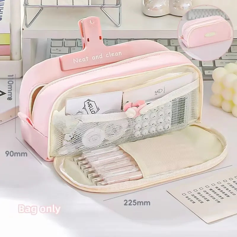 Kawaii School Pencil Case Large Capacity Multi-Pocket