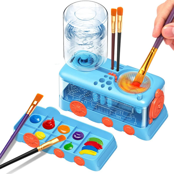 4-in-1 Brush Cleaner – Palette Stand and Basin