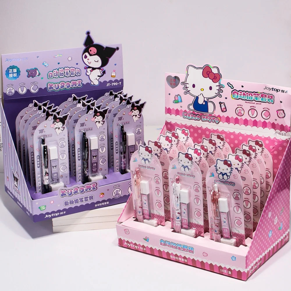 Stylo Mécanique Kuromi Melody – Set Papeterie Kawaii