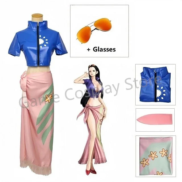 Costume Cosplay Nico Robin – One Piece – Perruque incluse – Costume seul | BubuKawaii