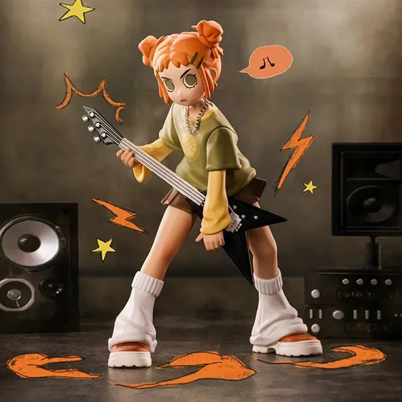 POP MART – boîte aveugle de la série Peach Riot Rise Up, jouets, figurine d'action Anime Kawaii, boîte mystère…