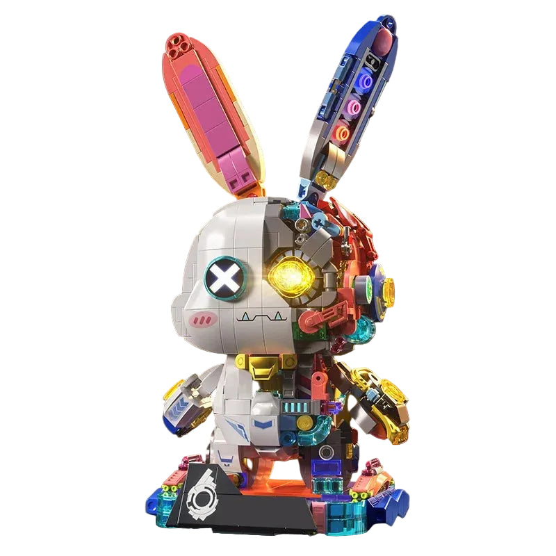 Mon Bubu Kawaii – Robot Lapin LED – Kit de Construction 1377 Pièces