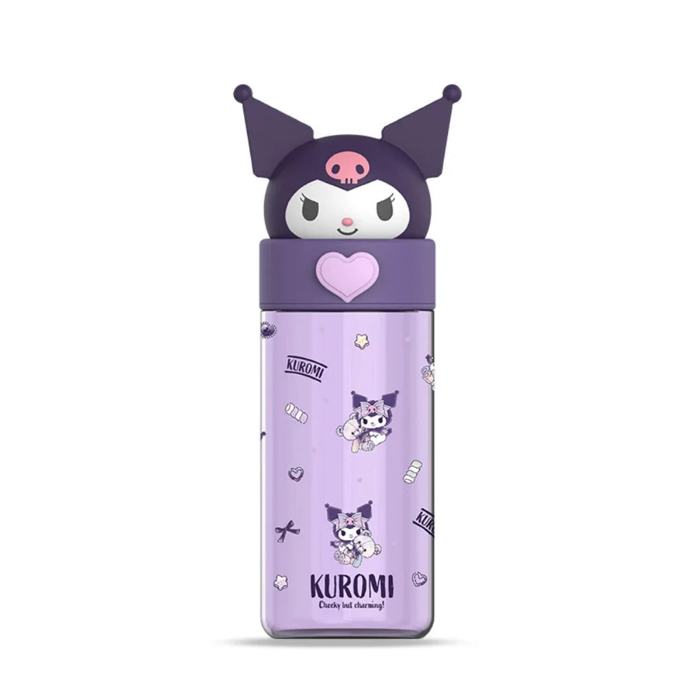 Kawaii Transparent Water Bottle 500ml – Hello Kitty & Friends