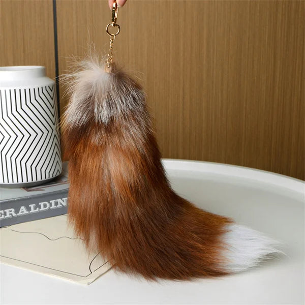 Huge Fluffy Faux Fur Fox Tail Keychain Bag Charms Therian Tail Fox Tail Keychain Fur… – Couleur 16 – vue 38 | BubuKawaii