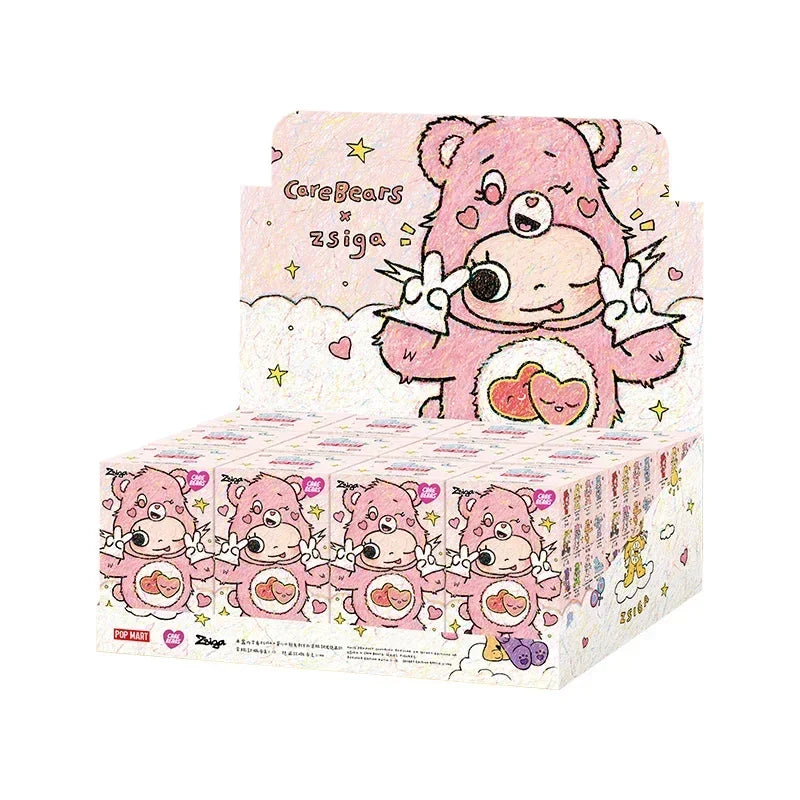 POP MART CareBears x Zsiga série boîte mystère véritable boîte aveugle devinez sac ornement Figurines décor à la…