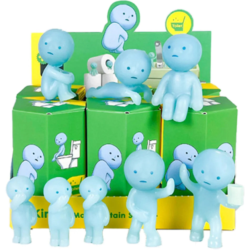 Nouvelle série de figurines luminescentes vertes, boîte mystère, figurines d'action, décoration de bureau, jouet pour…