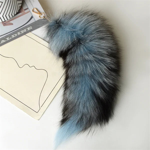 Huge Fluffy Faux Fur Fox Tail Keychain Bag Charms Therian Tail Fox Tail Keychain Fur… – Couleur 18 – vue 32 | BubuKawaii