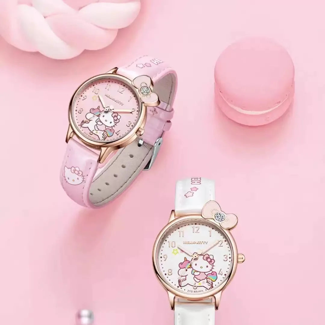 Kawaii Quartz Watch – Hello Kitty, Kuromi & Cinnamoroll