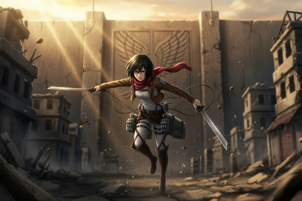 My Bubu Kawaii - Attack on Titan - Mikasa Ackerman Figure 30 cm