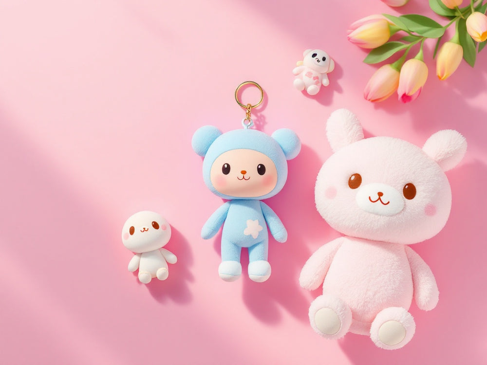 Peluches kawaii : pendentif, vinyle ou grand format ?