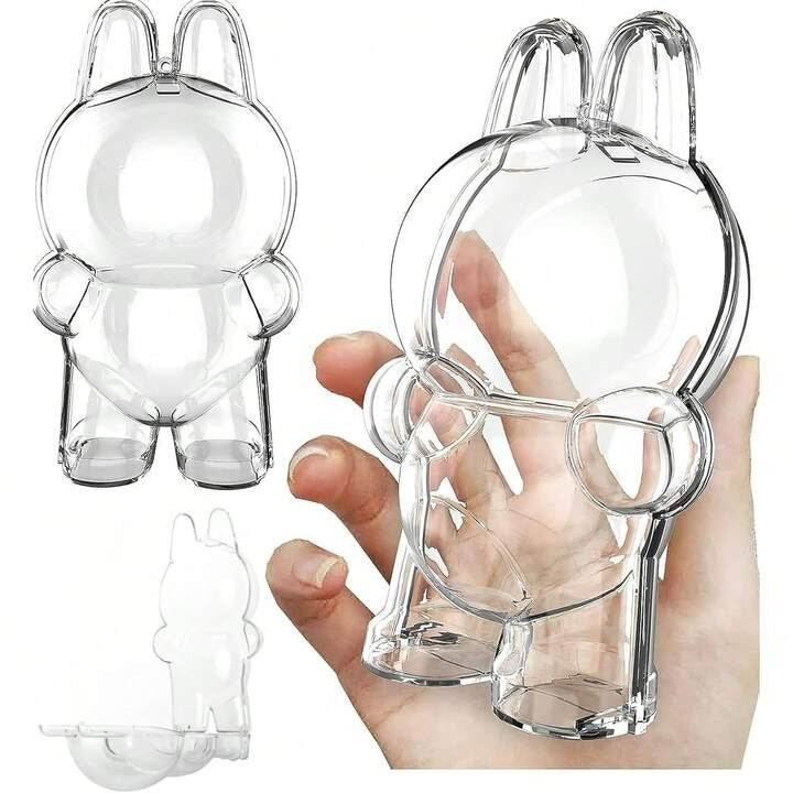Boîte de protection transparente pour pendentif Labubu – vue 3
