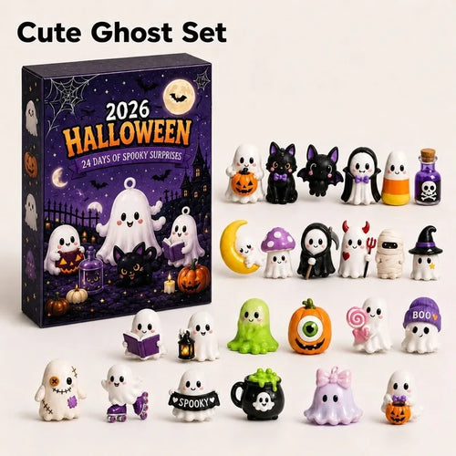 Calendrier Halloween – 24 figurines, 3 coffrets – vue 2 | BubuKawaii