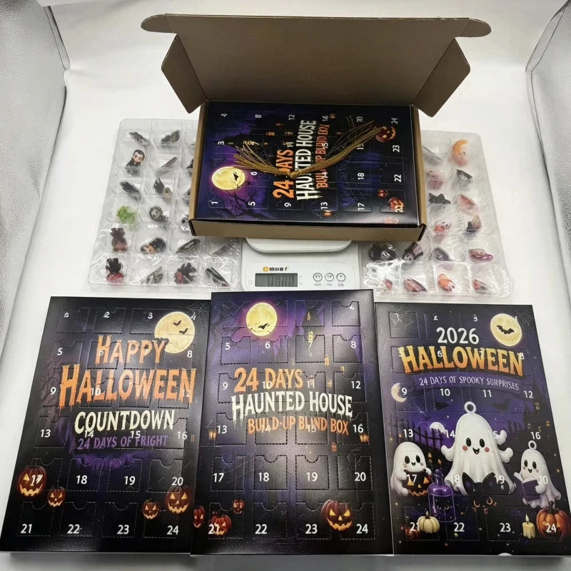 Calendrier Halloween – 24 figurines, 3 coffrets – vue 3 | BubuKawaii