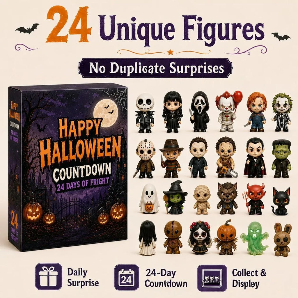 Calendrier Halloween – 24 figurines, 3 coffrets – vue 5 | BubuKawaii