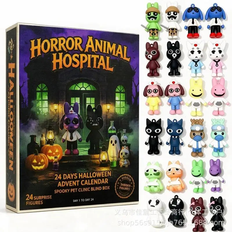 Calendrier Halloween Clinique des animaux – 24 figurines – vue 3 | BubuKawaii