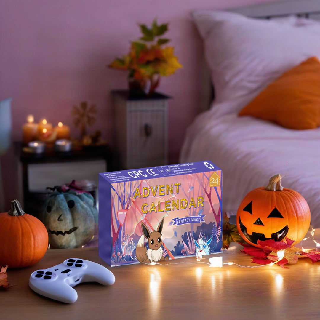 Calendrier de l'Avent Évoli Fantasy Mage – mise en scène
