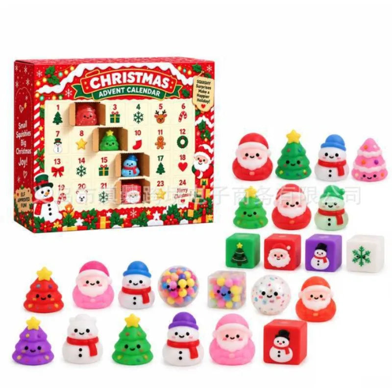 Calendrier de l'Avent squishies de Noël – 24 mochis – vue 2 | BubuKawaii