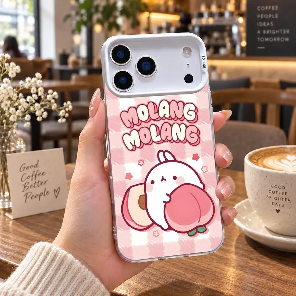 Coque iPhone Molang – Cadre coloré, protection caméra – vue 14 | BubuKawaii