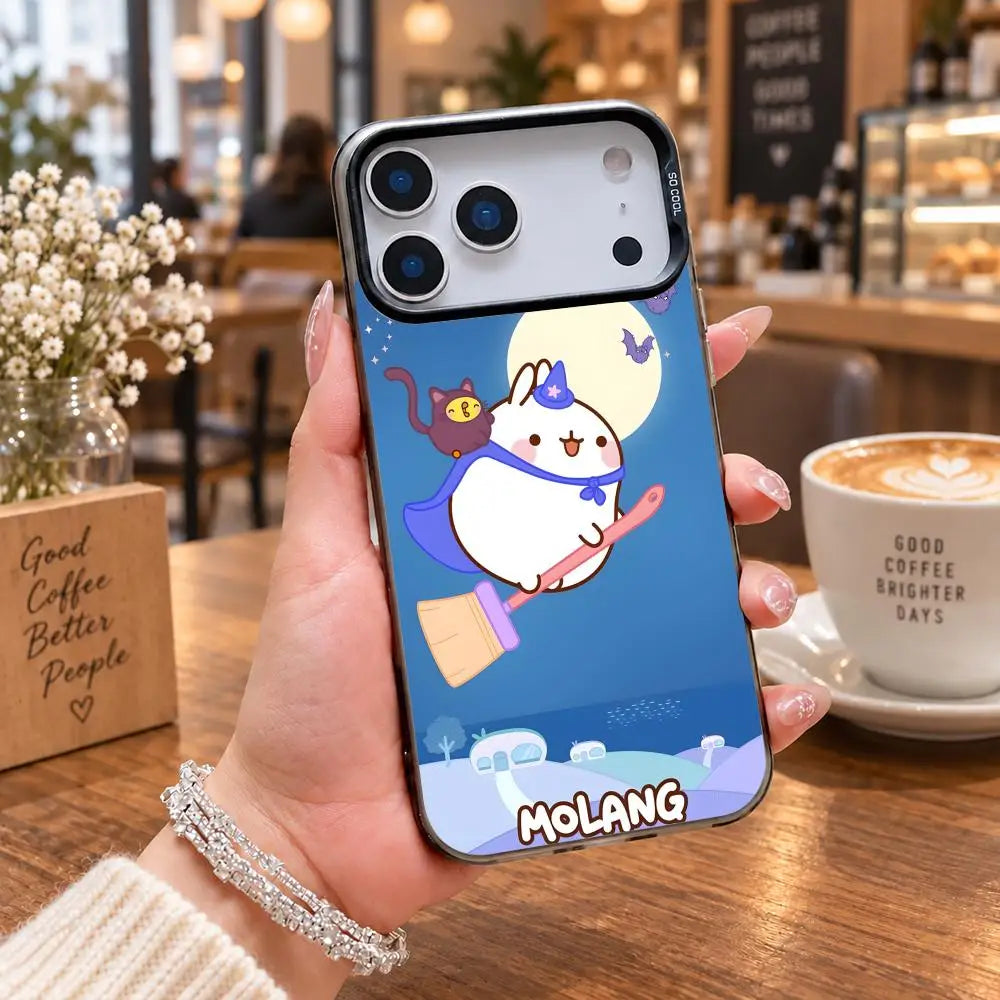 Coque iPhone Molang – Cadre coloré, protection caméra – vue 21 | BubuKawaii