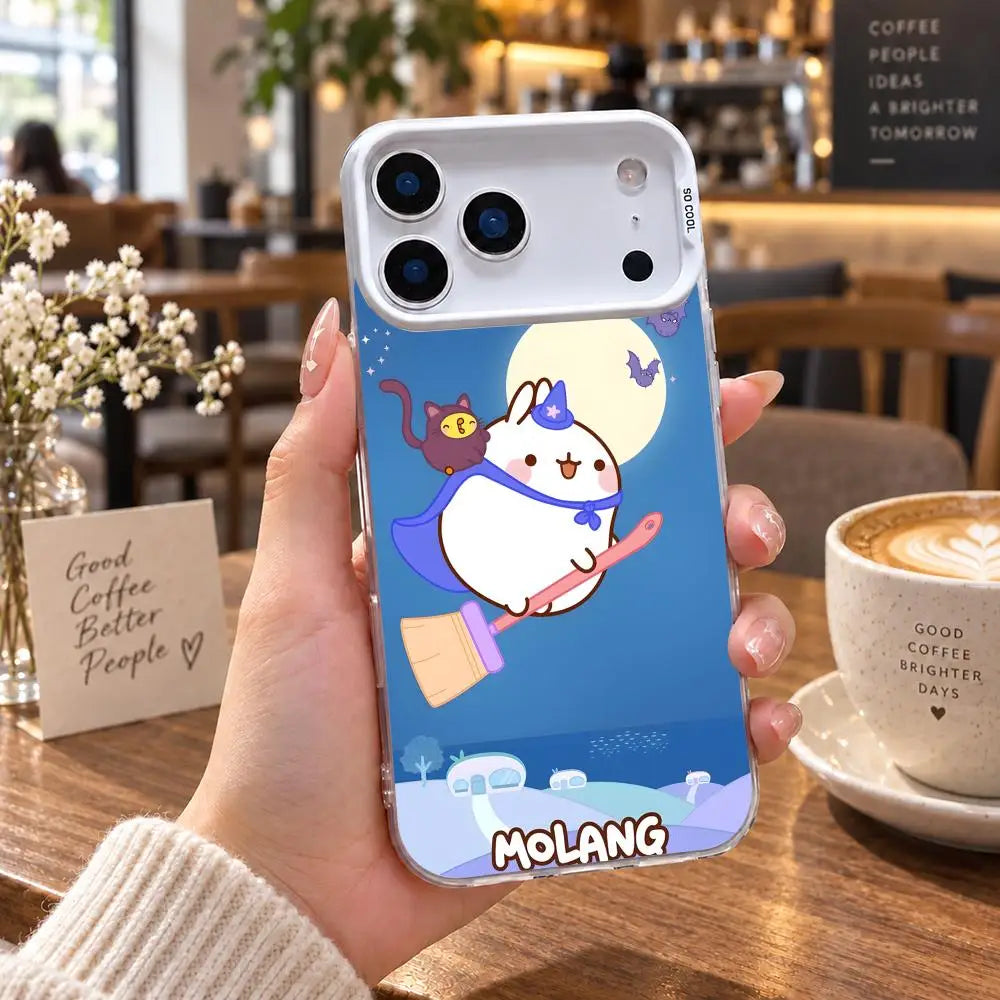 Coque iPhone Molang – Cadre coloré, protection caméra – vue 30 | BubuKawaii