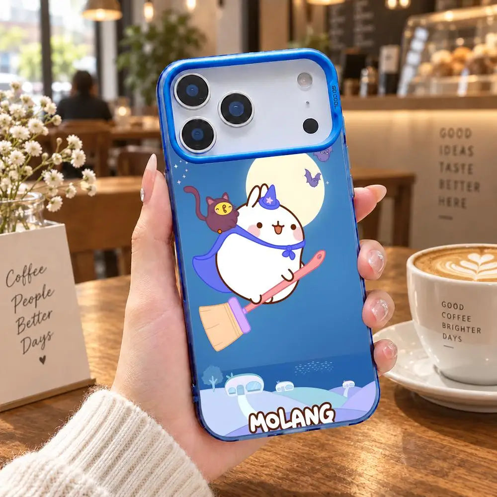 Coque iPhone Molang – Cadre coloré, protection caméra – vue 50 | BubuKawaii
