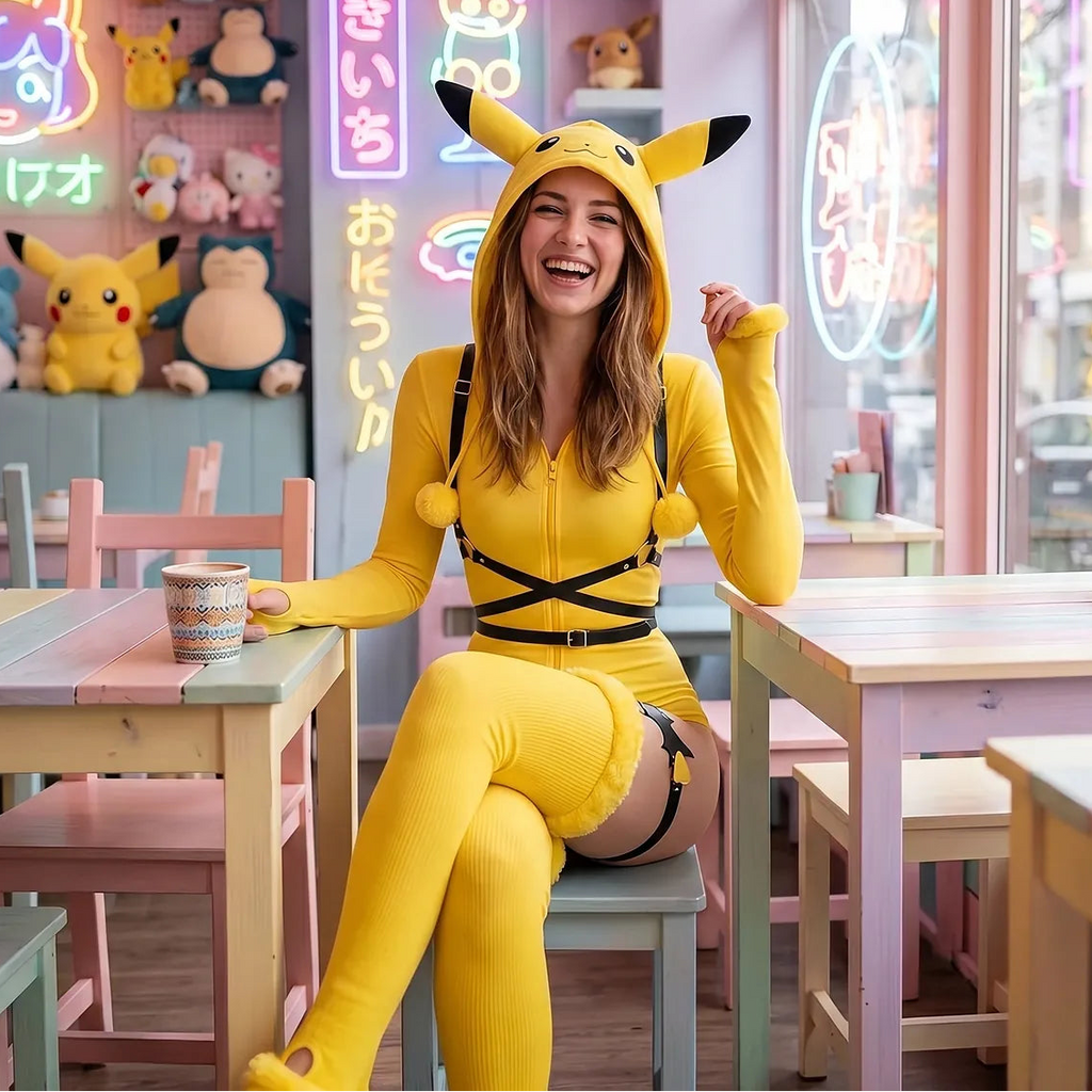 Mon Bubu Kawaii – Yellow Mouse Cosplay – Combinaison Peluche Kawaii