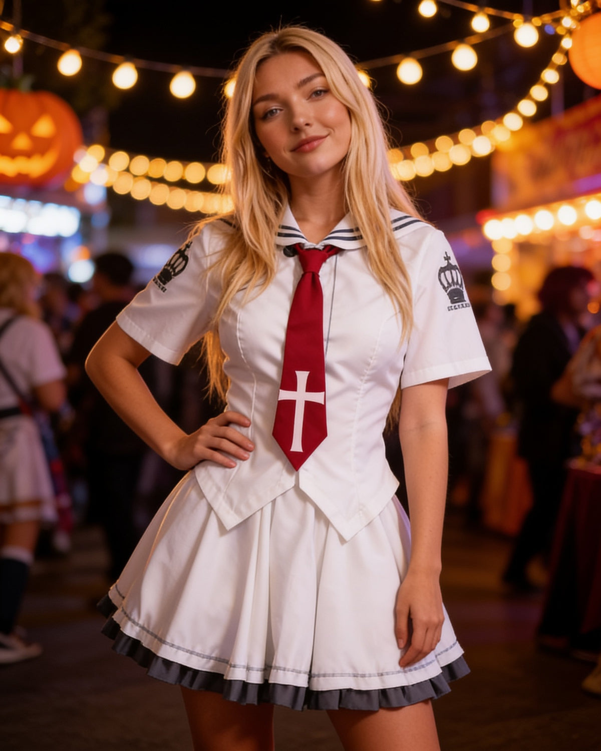Costume Minakami Yuki – Chemise, jupe et châle – en convention