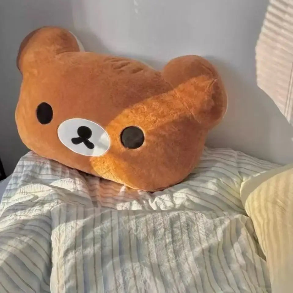 Coussin peluche Rilakkuma – Tête d'ours 40 cm – vue 4 | BubuKawaii