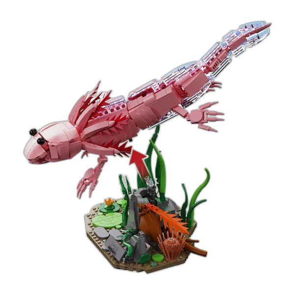 Packshot – Mon Bubu Kawaii Blocs de construction Axolotl ABS 998 pièces