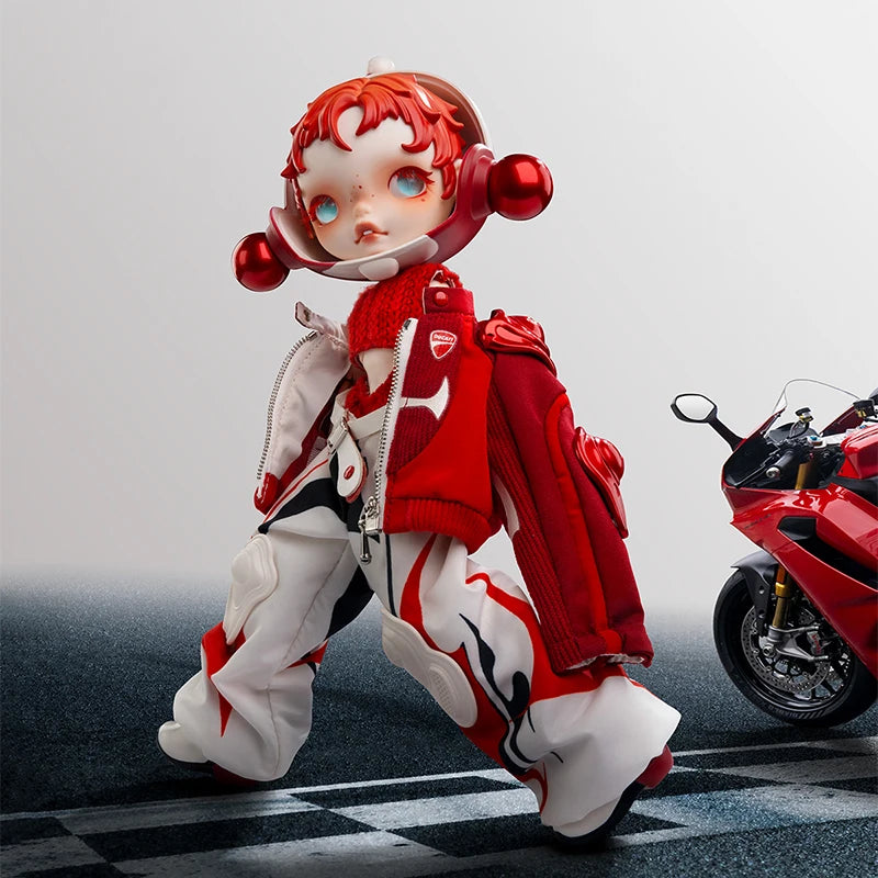 Figurine articulée 1/6 – Skullpanda × Ducati – vue 3 | BubuKawaii
