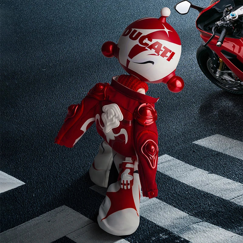 Figurine articulée 1/6 – Skullpanda × Ducati – vue 6 | BubuKawaii