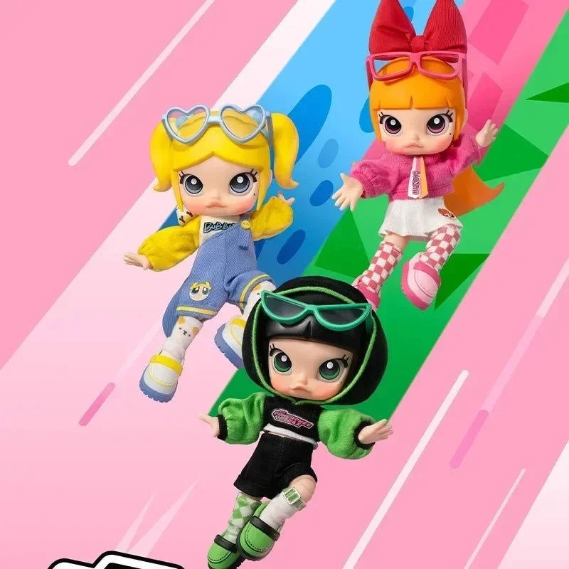 POP MART MOLLY x The Powerpuff Girls Series Action Figure BJD Toy Anime Action Figure Guess Bag… – vue 3 | BubuKawaii