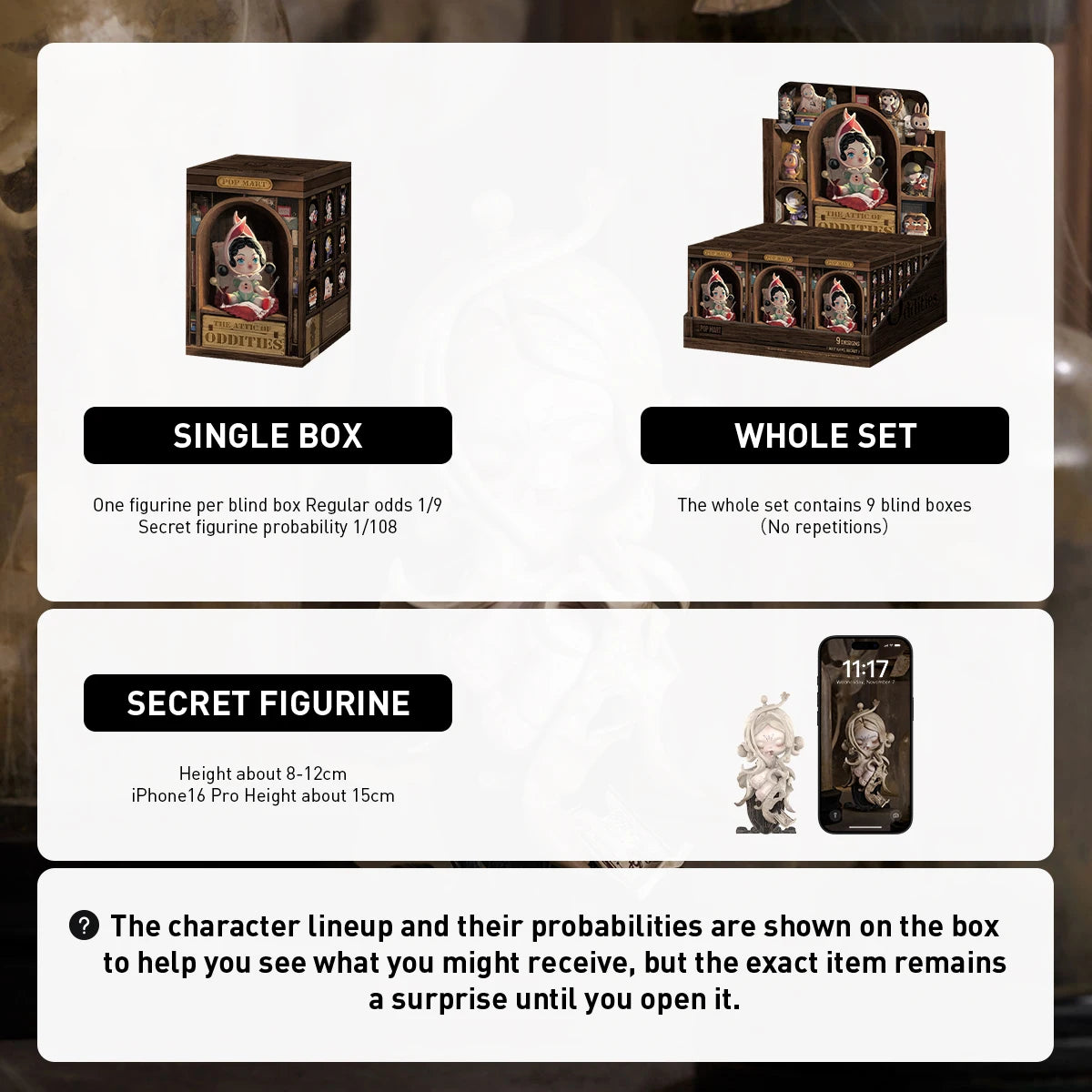 Figurine – The Attic of Oddities – Blind Box – vue 5 | BubuKawaii