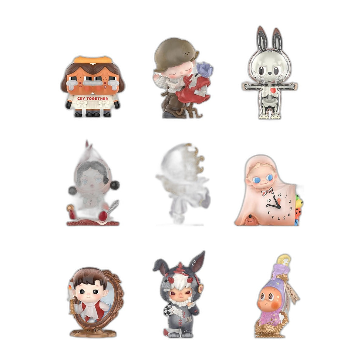 Packshot – les 9 personnages de la série The Attic of Oddities