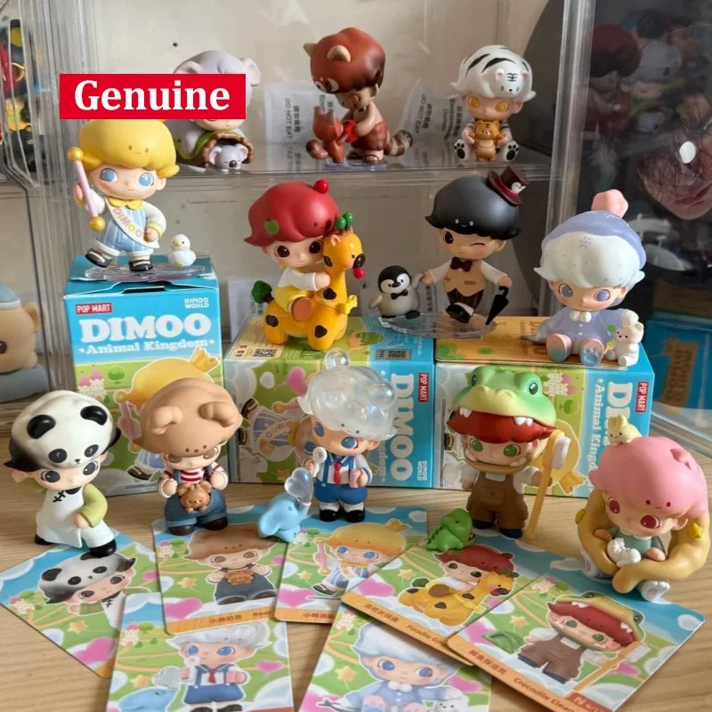 Authentic Popmart Dimoo Animal Kingdom Series Handmade Blind Box Toy Cute Doll Mystery Box Girl… – vue 3 | BubuKawaii