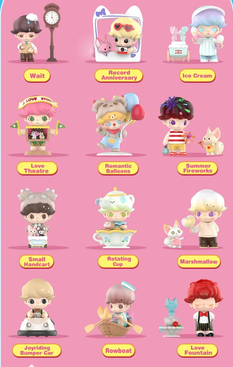 POP MART DIMOO Dating Series Blind Random Box Toys Mystery Box Mistery… – Lot de 12 (set complet) – vue 21 | BubuKawaii