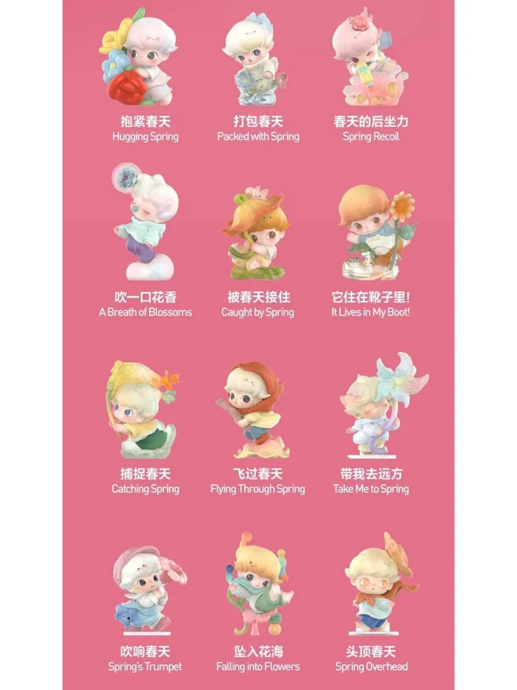 POPMART DIMOO MOMENTS IN BLOOM Series Blind Box Guess Bag Mystery Box Toys… – Lot de 12 (set complet) – vue 9 | BubuKawaii