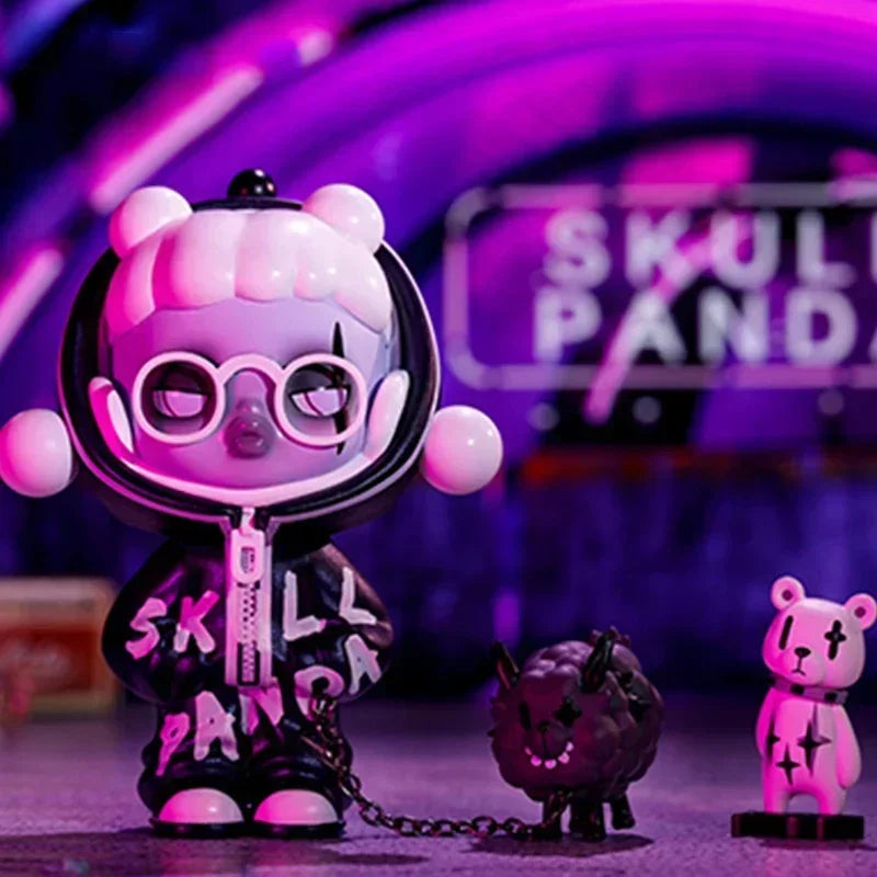 POP MART Skullpanda Panda Craze Series Genuine Mystery Box Blind Box Guess Bag Toys Doll Cute Desktop… – vue 5 | BubuKawaii