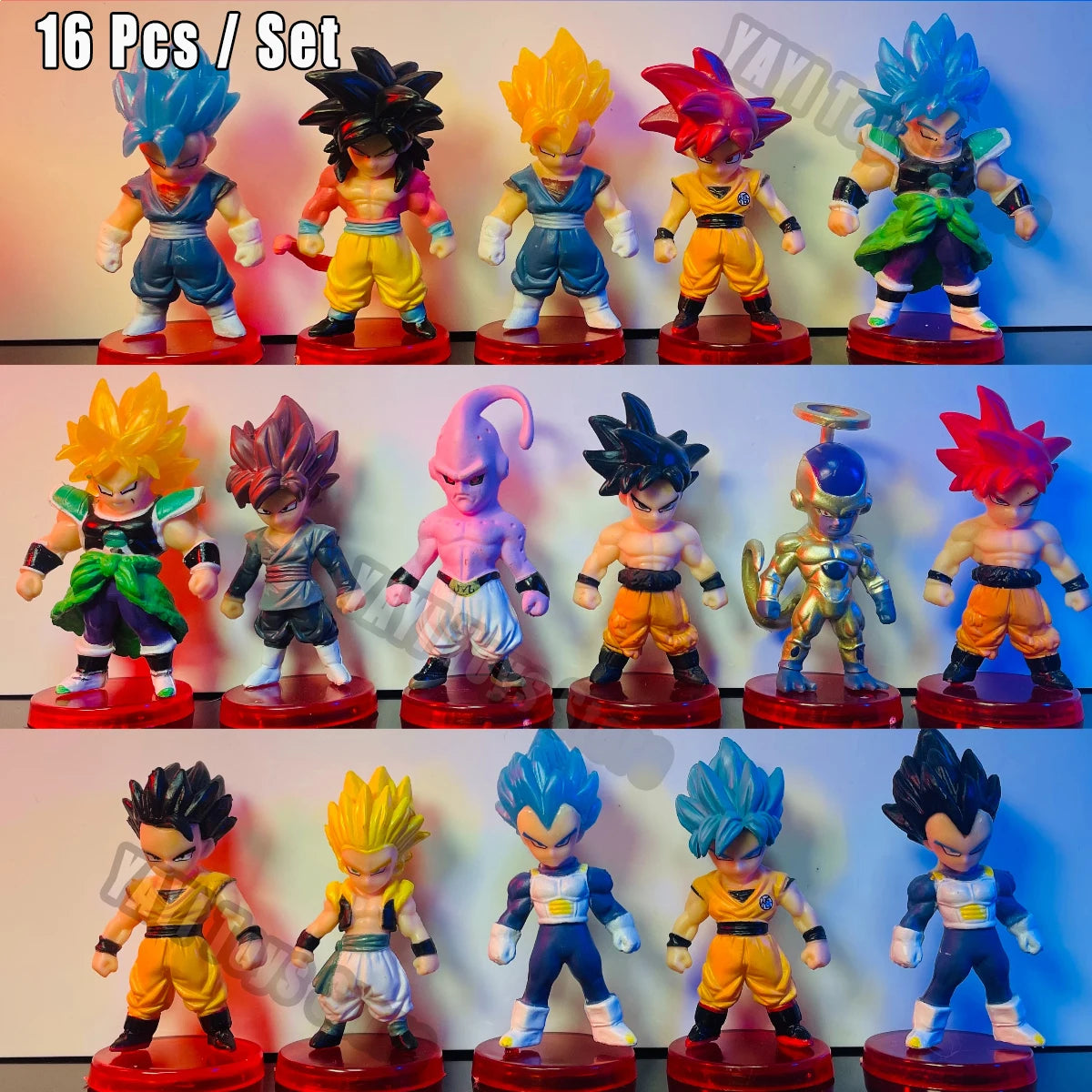 Figurines Goku, Vegeta & cie – Lot de 13 à 21 – vue 3 | BubuKawaii